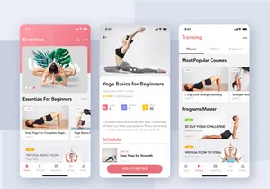 Yoga Fitness App UI Kit