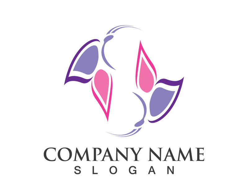 Butterfly logo template symbol vector icon design