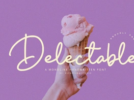 Delectable - Handwritten Font preview picture