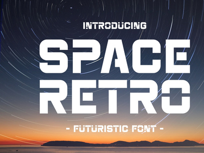 Space Retro - Futuristic Font