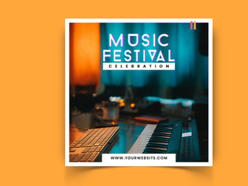 Music Event Social Media Post Template preview picture