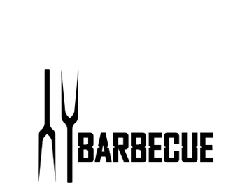 Simple Barbecue Vintage hot grill, with crossed flames and spatula. Logo for restaurant, badge, cafe and bar.vector preview picture