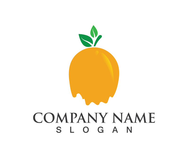 Orange logo design Vector icon illustration design