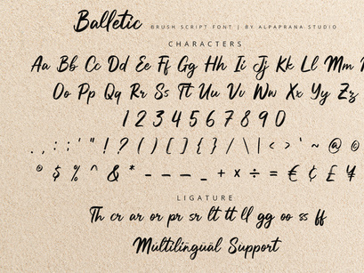 Balletic - Brush Script Font