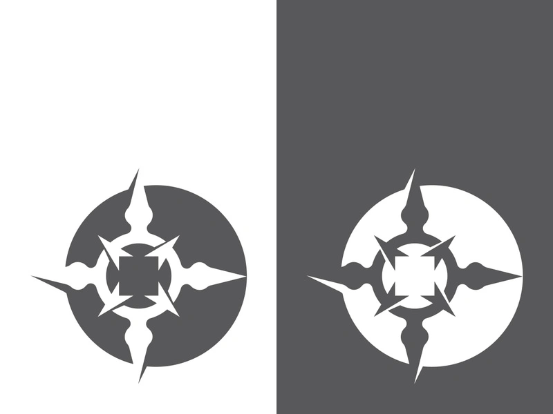 Compass logo template vector icon illustration design