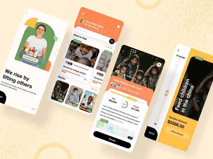 Donation and Charity App Design preview picture