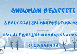 Snowman Graffiti