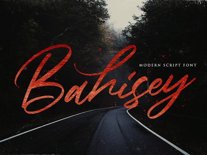 Bahisey - Modern Script Font