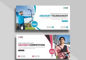 Archery Competition Facebook Cover Template