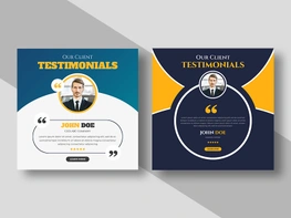 Testimonial or Review Social Media Post Ver-3 preview picture