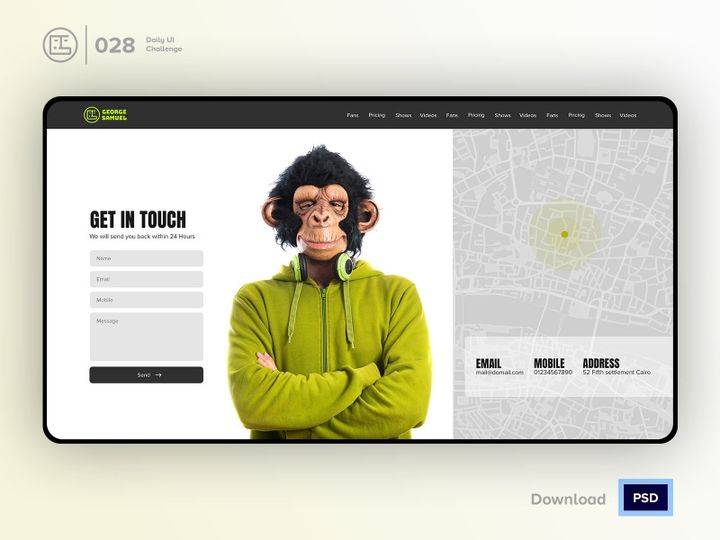 Contact Us | Daily UI challenge - Day 028/100