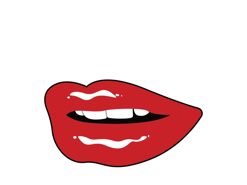 Woman's lips icon vector illustration design template