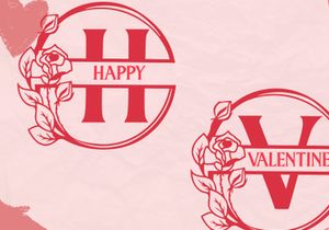Lovely Valentine Monogram