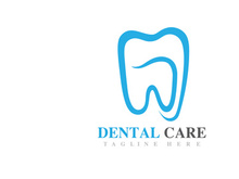 Dental care logo vector icon design