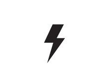 Strom Thunderbolt Template vector icon illustration design