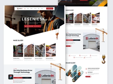 BuildFx - Construction Figma Template preview picture