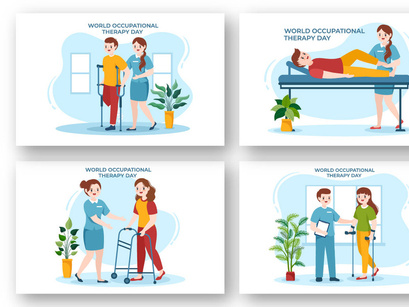 12 World Occupational Therapy Day Illustration