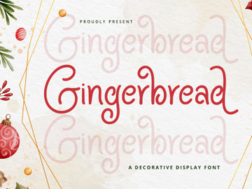 Gingerbread - Display Font preview picture