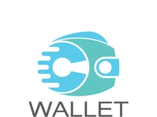 e wallet logo design illustration icon with a simple modern concept, for electronic wallets, digital money storage applications, digital savings, digital money transactions,vector