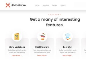 Chef's Kitchen Free NextJs Landing Page Template