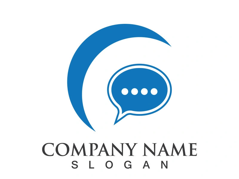 Speech bubble icon logo template vector illustration