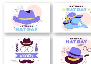 11 National Hat Day Illustration