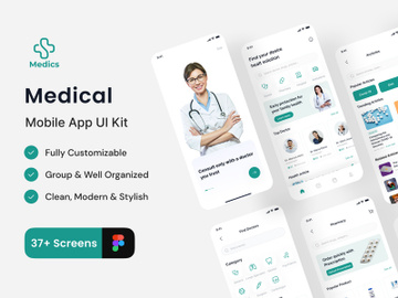 Medics - Medical App UI Kit preview picture