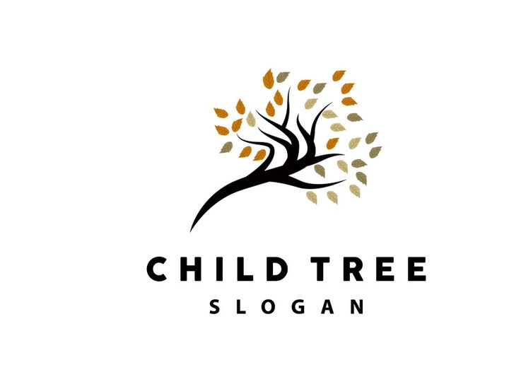 Tree Logo, Life Balance Education Vector