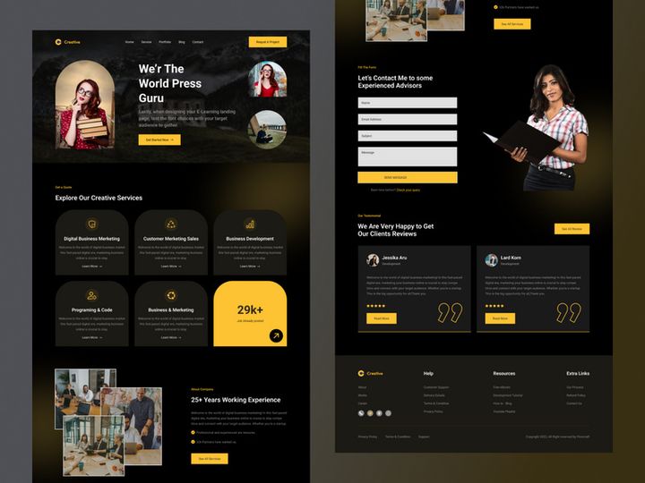 Creative Design agency website templates