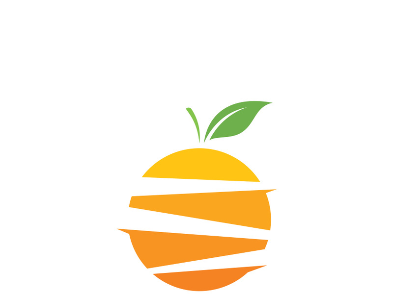 Orange logo icon Vector illustration