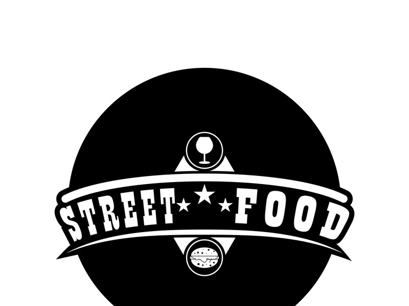 Street Food Chalk Handwriting Typography for Restaurant Street Food Chalk Handwriting Typography for Restaurant