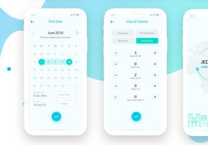 Tourex: Flight booking app design template