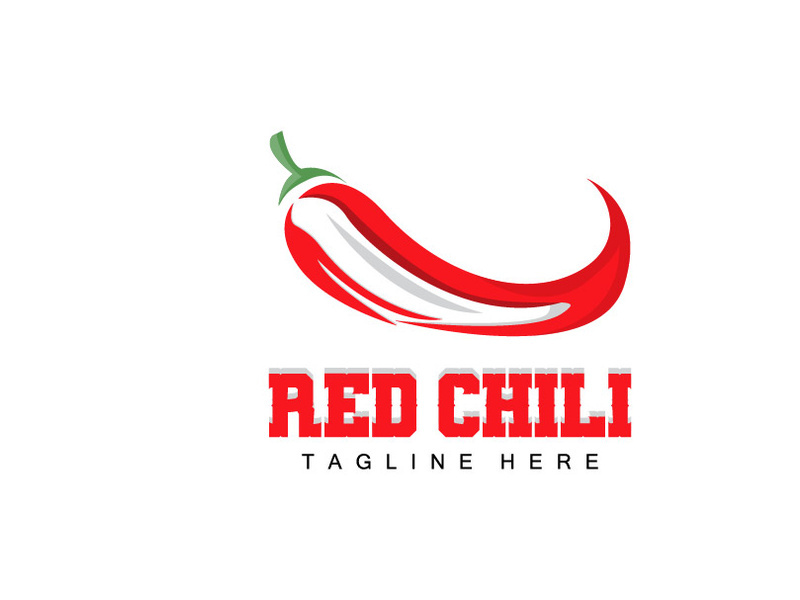 Red Chili Logo, Hot Chili Peppers Vector, Chili Garden House Illustration, Company Product Brand Illustration