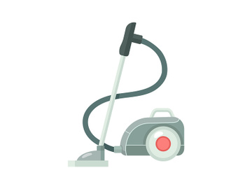 Vacuum cleaner semi flat color vector object preview picture