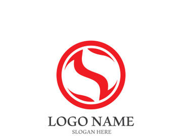 S letter creative icon logo design elegant vector illustration preview picture