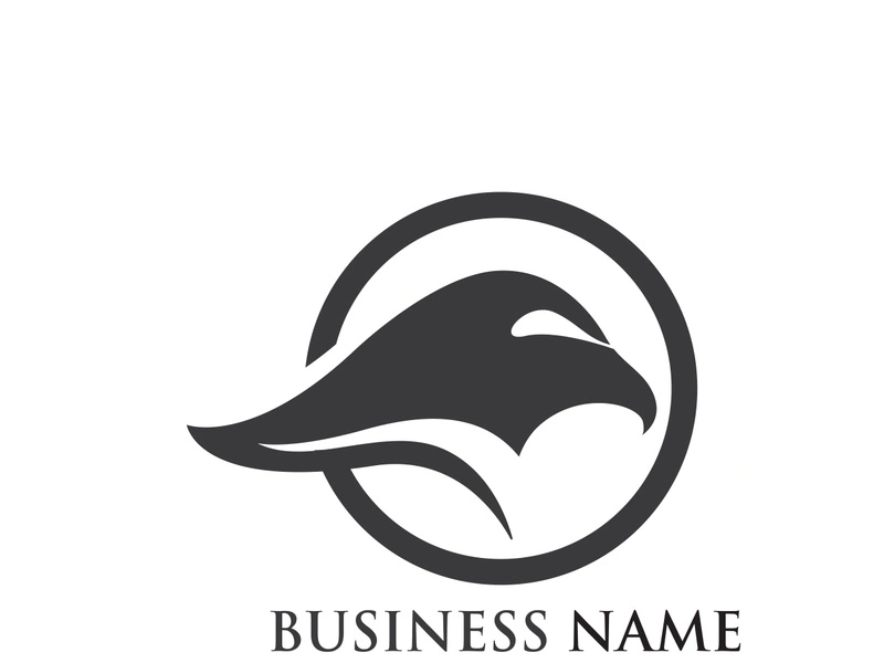 Falcon Eagle bird Logo Template vector illustration design