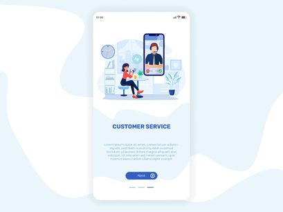 Financial onboarding mobile app illustration concept