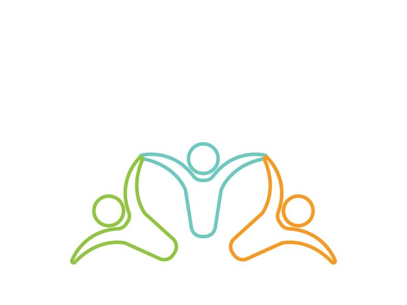 Community, network and social icon design template