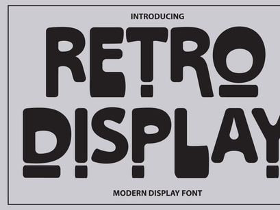 Retro Display Font