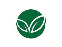 green leaf logo ecology nature vector icon