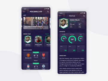 Fullball Free Mobile App UI preview picture