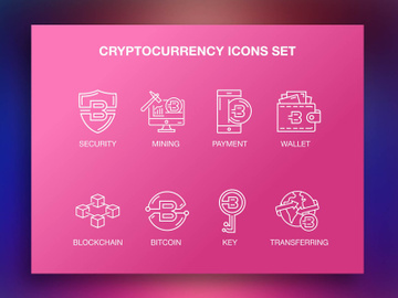 Cryptocurrency Icons Set preview picture