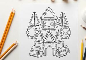 Robot teamwork concept flat design vector illustration