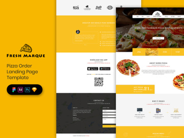 Pizza Landing Page Template preview picture
