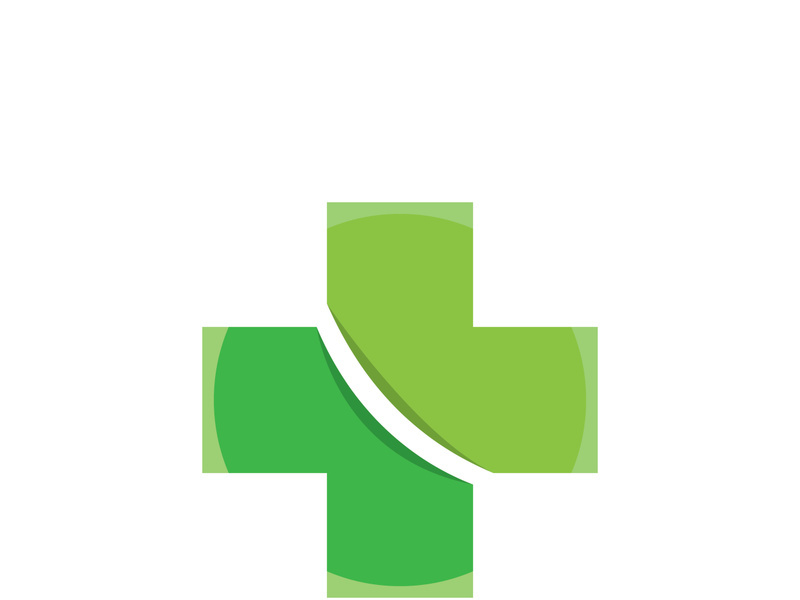 Health medical logo template vector illustration design
