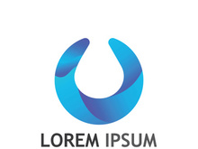 Modern colorful water drop logo design.