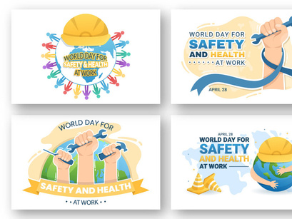 16 World Day of Safety and Health at Work Illustration