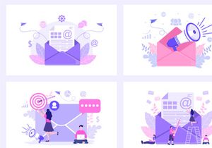 20 Email Marketing Vector Illustration