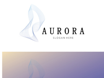 aurora logo design icon illustration vector template preview picture