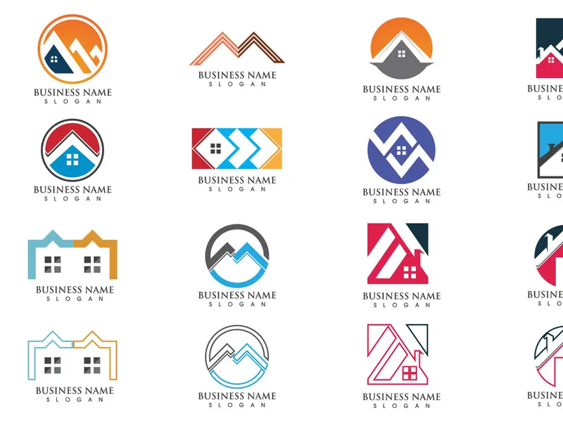 Home building logo set
